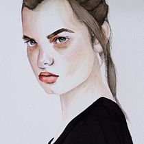 Mi Proyecto del curso: Retrato en acuarela a partir de una fotografía. Watercolor Painting project by pau.jazz12 - 02.08.2021