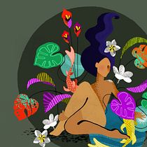 Meu projeto do curso: Ilustração flat com Photoshop. Digital Illustration project by Maru Palomeque - 02.07.2021