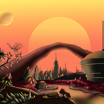 Meu projeto do curso: Ilustração digital de fantasia e ficção científica. Digital Drawing project by Dioni Oliveira - 08.08.2020