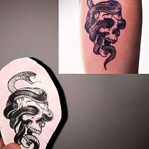 Mi Proyecto del curso: Tatuaje para principiantes. Tattoo Design project by Esir Dani Camaleón - 02.09.2021
