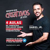 Desafio dos Criativos - Comunicação e Criatividade. Un progetto di Comunicazione, Graphic design, Pubblicità e Web design di Daniel Junior - 10.02.2021