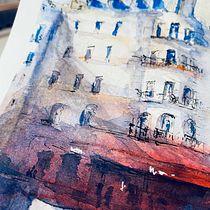 My project in Architectural Sketching with Watercolor and Ink course. Esboçado, e Pintura em aquarela projeto de f6flo - 08.02.2021