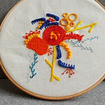 My project in Advanced Embroidery Techniques: Stitches and Compositions with Volume course. Bordado projeto de Virginia Mario - 09.02.2021