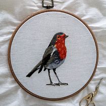 My project in Painting with Thread: Textile Illustration Techniques course. Embroider project by Polina Lesina - 02.09.2021
