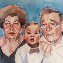 Mi Proyecto del curso: Retrato artístico en acuarela. Watercolor Painting project by Laura - 02.09.2021
