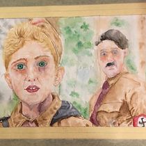 Mi Proyecto del curso: Jojo Rabit . Un progetto di Pittura ad acquerello di Israel Gonzalez - 10.02.2021