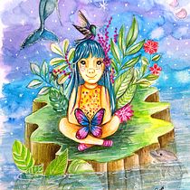 Mi Proyecto del curso: Técnicas de ilustración con acuarela y gouache. Traditional illustration, Botanical Illustration, Watercolor Painting, and Gouache Painting project by Delia Sepulveda Pizarro - 02.09.2021