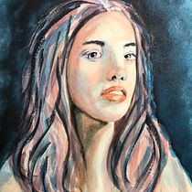 My project in Artistic Portrait with Watercolors course. Watercolor Painting project by Joane Eby - 02.10.2021