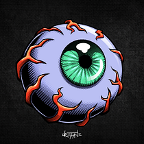 Evil Eye! . Ilustração tradicional projeto de Luigi Grisolia - 11.03.2021