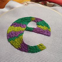 Mi Proyecto del curso: Letras bordadas: el hilo como herramienta gráfica. Un projet de Broderie de Rejas Tommasi - 10.02.2021
