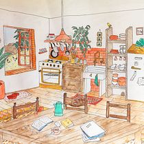 My project in Creative Sketching: Fill Your Illustrations with Life and Detail course. Traditional illustration project by Jeanne Vallin - 02.11.2021