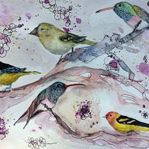 My project in Artistic Watercolor Techniques for Illustrating Birds course. Commercial Photograph project by Valerie Forbes - 02.10.2021