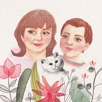 My project in Illustrated Portrait in Watercolor course. Projekt z dziedziny Ilustracja c, frowa i Malowanie akwarelą użytkownika Hajnalka Minaei - 10.02.2021