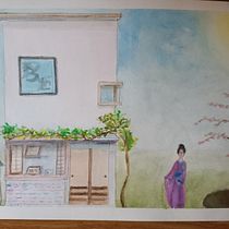 My project in Watercolor Illustration with Japanese Influence course. Projekt z dziedziny Malowanie akwarelą, Trad, c, jna ilustracja,  R i sunek użytkownika Daniela de Bartolo - 10.02.2021