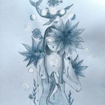 Mi Proyecto del curso: Técnicas de acuarela para ilustraciones de ensueño. Projekt z dziedziny  R i sunek użytkownika Melani Fernandez Brasil - 13.03.2021