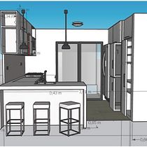Mi Cocina: Diseño de interiores de principio a fin. Projekt z dziedziny 3D, Architektura wnętrz i Projektowanie wnętrz użytkownika Andrea Muvdi - 11.02.2021