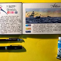 Meu projeto do curso: Caderno de viagem em aquarela. Pintura em aquarela projeto de Talita Anjos - 11.02.2021