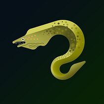 Moray Eel. Digital Illustration project by blumenthal_steven - 02.11.2021