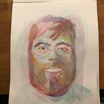 My project in Artistic Portrait with Watercolors course. Watercolor Painting project by di_bach - 02.11.2021