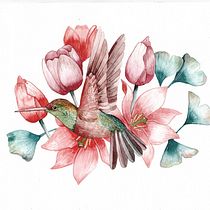 Mi Proyecto del curso: Dibujo y composición naturalista en acuarela. Product Design, and Watercolor Painting project by Laura Cyinder - 02.11.2021