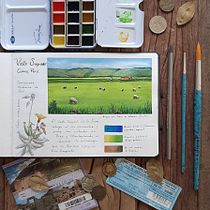 Mi Proyecto del curso: Camino a Machu Picchu. Desenho, e Pintura em aquarela projeto de Yoannis Domínguez - 11.02.2021