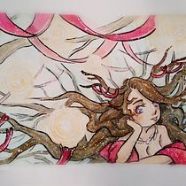 Meu projeto do curso: Ilustração em aquarela com influência japonesa. Projekt z dziedziny Trad, c i jna ilustracja użytkownika Gabriela Nascisbem Ferreira - 13.02.2021