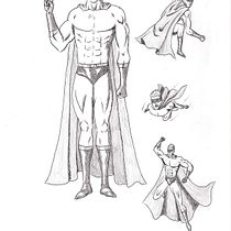 Mi Proyecto del curso: Ilustración para cómics: anatomía de un superhéroe. Desenho a lápis, e Desenho anatômico projeto de Jorge Camelio Barria - 11.02.2021