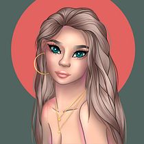 My project in Female Character Portraits in Procreate course. Projekt z dziedziny Trad, c i jna ilustracja użytkownika Rebekah Ward - 12.02.2021