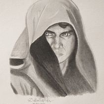 Mi proyecto con lo aprendido, retrato de Anakin Skywalker.. Portrait Drawing project by dilanleandropineda - 02.12.2021