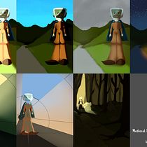 Medieval Astronaut Lighting Studies. Character Design, and Digital Painting project by Aaron Mitchell - 02.12.2021