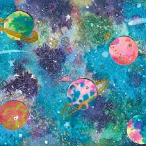 Galaxia cósmica!!. Un progetto di Belle arti, Pittura e Pittura ad acquerello di Milena Clavijo J. - 19.02.2021