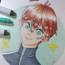 Mi Proyecto del curso: Coloreado con marcadores para dibujo manga. Drawing, and Manga project by Romina Lorca Morales - 02.13.2021