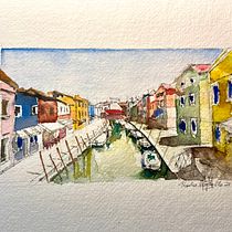 My project in Architectural Sketching with Watercolor and Ink course. Pintura em aquarela projeto de Paola Portello - 23.02.2021