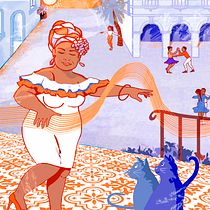Vamos a bailar un son de Eliades Ochoa.. Digital Illustration, Traditional illustration, Comic, Drawing, Digital Drawing, Editorial Illustration, and Children's Illustration project by Elisa de Armendaiz - 03.31.2021