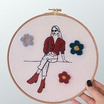 My project in Figurative Fashion Embroidery with Needle Felting course. Embroider project by esogurumi - 02.13.2021