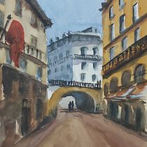 My project in Architectural Illustration with Watercolor course. Un projet de Aquarelle de Sue Gregory - 14.02.2021