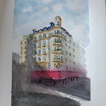 My project in Architectural Sketching with Watercolor and Ink course. Watercolor Painting project by Mike Jacobs - 02.14.2021