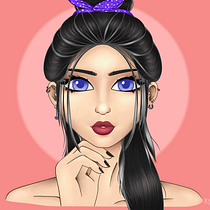My project in Female Character Portraits in Procreate course. Projekt z dziedziny R, sunek c i frow użytkownika Reem Shariefi - 14.02.2021