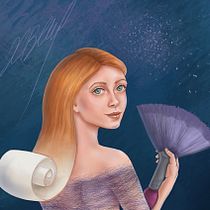 My project in Digital Fantasy Portraits with Photoshop course with topic "Drawing". Portrait Drawing project by Hristina Valyavicharska - 02.14.2021