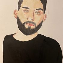 Mi Proyecto del curso: Retrato en acuarela a partir de una fotografía. Watercolor Painting project by elizabethccc27 - 02.14.2021