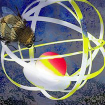 Bee-solstice     My project in Illustration Using Mixed Techniques: Fantastic Binomials course. Un projet de Peinture, Collage, Dessin artistique, Peinture acr , et lique de mlayeh.eva - 15.02.2021