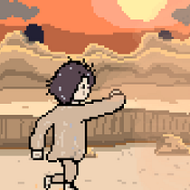 My final project: Guy walking on desert Ein Projekt aus dem Bereich 2-D-Animation und Pixel Art von Tomaz Diniz - 15.02.2021