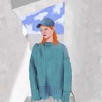 Chica azul - Rolas. Un progetto di Disegno di ritratti e Illustrazione tradizionale di Rolando Nth - 15.02.2021
