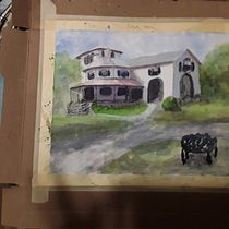 My project in Architectural Sketching with Watercolor and Ink course. L, scape Architecture, and Watercolor Painting project by melissara5767 - 02.15.2021