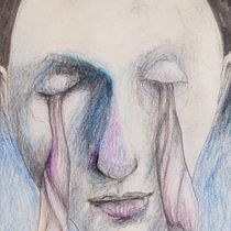 My project in Chiaroscuro Creative Portrait with Pencils course. Desenho projeto de Pokin Tulapraprut - 15.02.2021