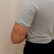 Golondrinas minimal. Tattoo Design project by anadeguez - 02.15.2021