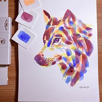 Meu projeto do curso: Técnicas experimentais de aquarela para principiantes . Ink Illustration project by Tamiles Nascimento - 02.15.2021