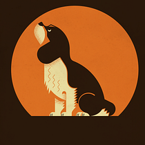 My Dog Chewie. Digital Illustration, Graphic Design, Traditional illustration, and Vector Illustration project by Matthew Earl - 02.16.2021