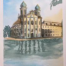 My project in Architectural Sketching with Watercolor and Ink course. Architectural Illustration project by atabacco_1 - 02.16.2021