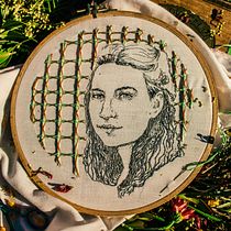 Embroidered Portrait. Arts, Crafts, and Embroider project by Paula Petite - 10.24.2020